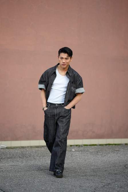 STYLECASTER | Men's denim outfit, Candian tuxedo.