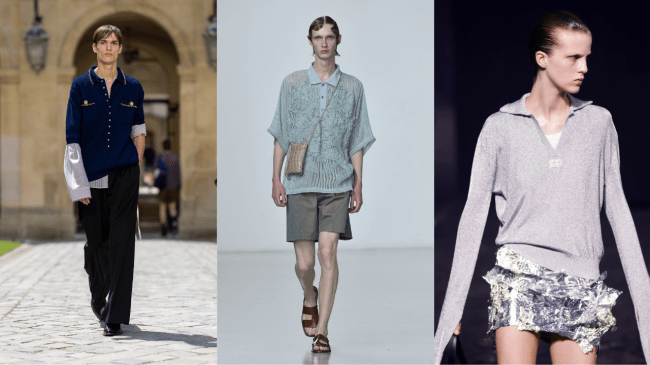 Collars on the menswear runways.