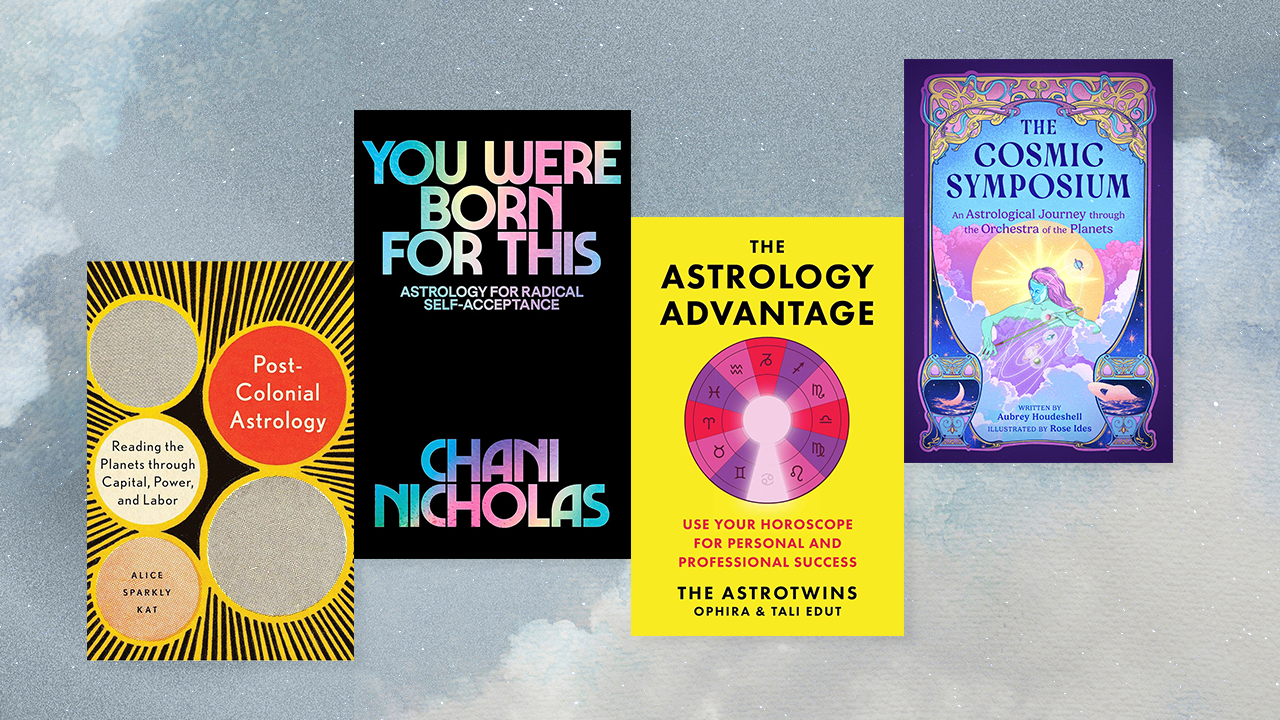 A series of four different astrology books that are included in the article