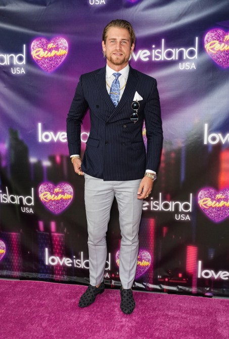 Harrison Luna attends the "Love Island USA: The Reunion" photo call at Chelsea Studios on August 14, 2024 in New York City.