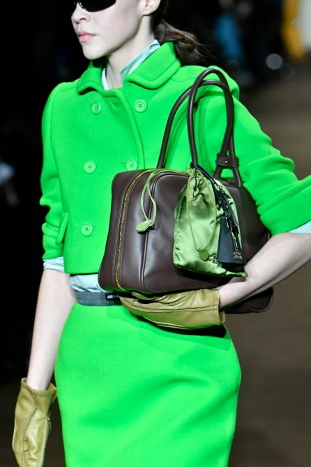 A model walks the runway during the Miu Miu Ready to Wear Fall/Winter 2024-2025 fashion show as part of the Paris Fashion Week on March 5, 2024 in Paris, France.