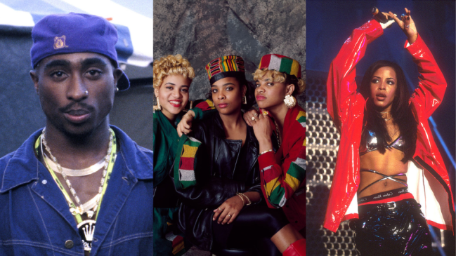 Tupac Shakur, Salt n Pepa, Aaliyah