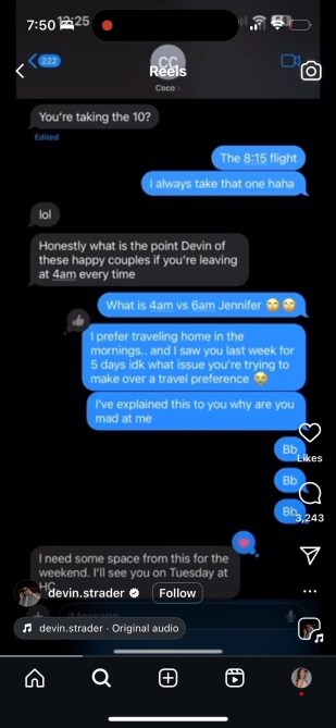 devin text the bachelorette