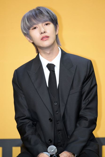 SEOUL, SOUTH KOREA - JULY 17: RenJun of the k-pop boy group NCT DREAM attends their album releasing press conference, 'ISTJ', at Lotte World Hotel on July 17, 2023 in Seoul, South Korea.