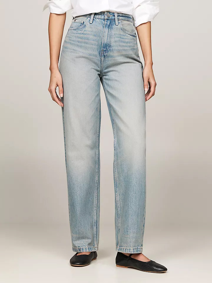 Tommy Hilfiger High Rise Relaxed-Straight Fit Jean