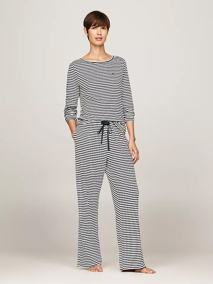Tommy Hilfiger Stripe Top & Pant Pajama Set