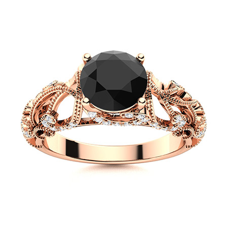 27 Black Wedding Rings Perfect for October Brides