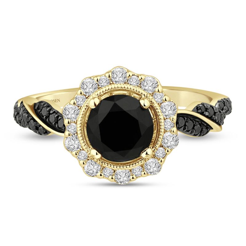 27 Black Wedding Rings Perfect for October Brides