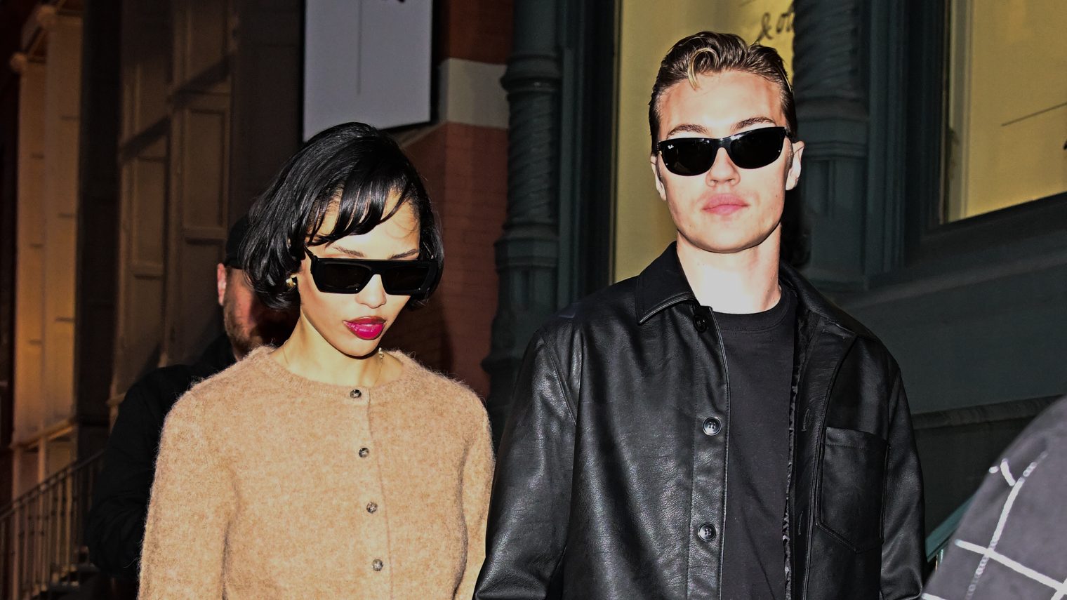 Lucky Blue Smith and Nara Smith are seen on October 09, 2024 in New York City.