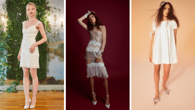 STYLECASTER | Wedding Dress Trends 2025, Mini White Dress