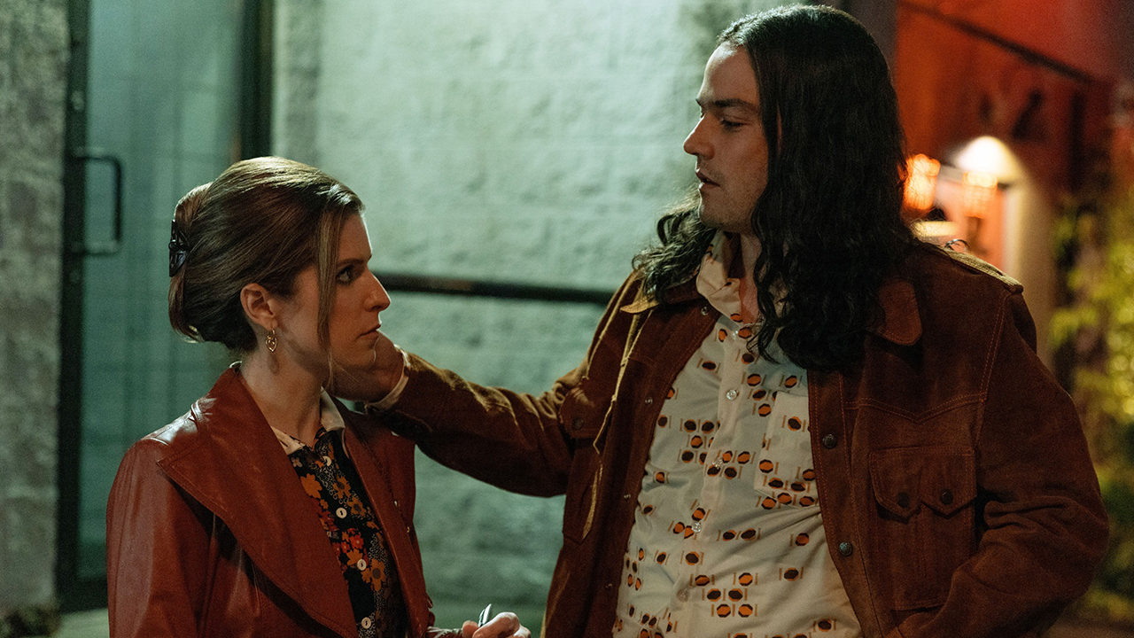 WOMAN OF THE HOUR, from left: Anna Kendrick, Daniel Zovatto, 2023.