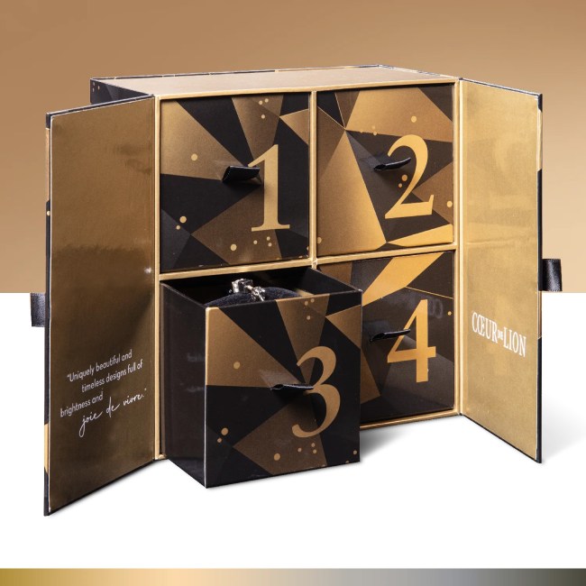 Coeur de Lion Princess Black Gold Advent Calendar
