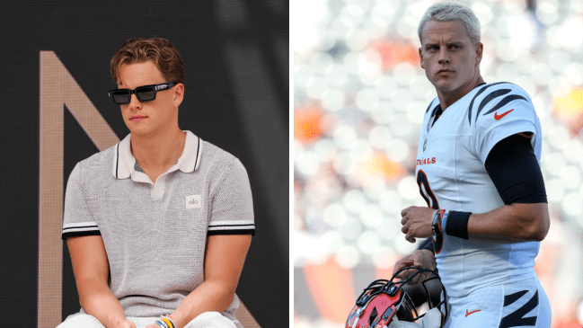 Joe Burrow platinum blonde hair