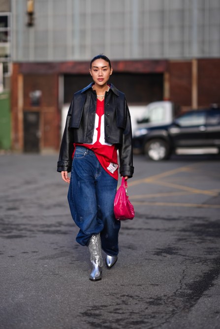 A woman at Copenhagen Fashion Week.