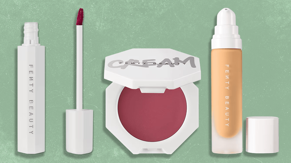 A collage of Fenty Beauty products on sale for Black Friday 2024.