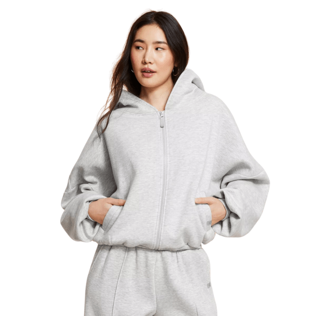 Blogilates Marshmallow Full Zip Hooded Sweatshirt