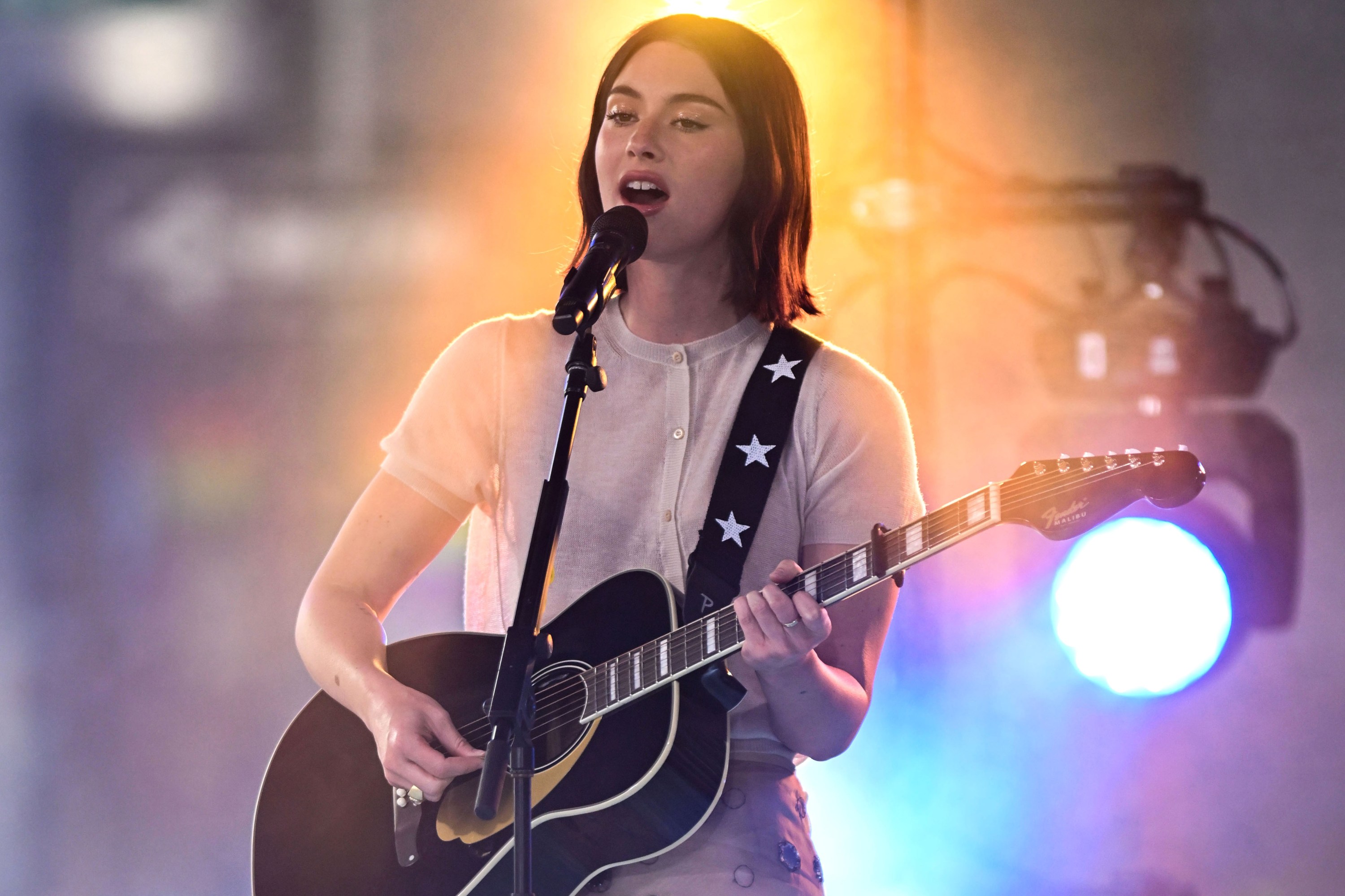 Gracie Abrams is seen performing in concert at The Today Show Concert Series at Rockefeller Center on June 28, 2024 in New York City.