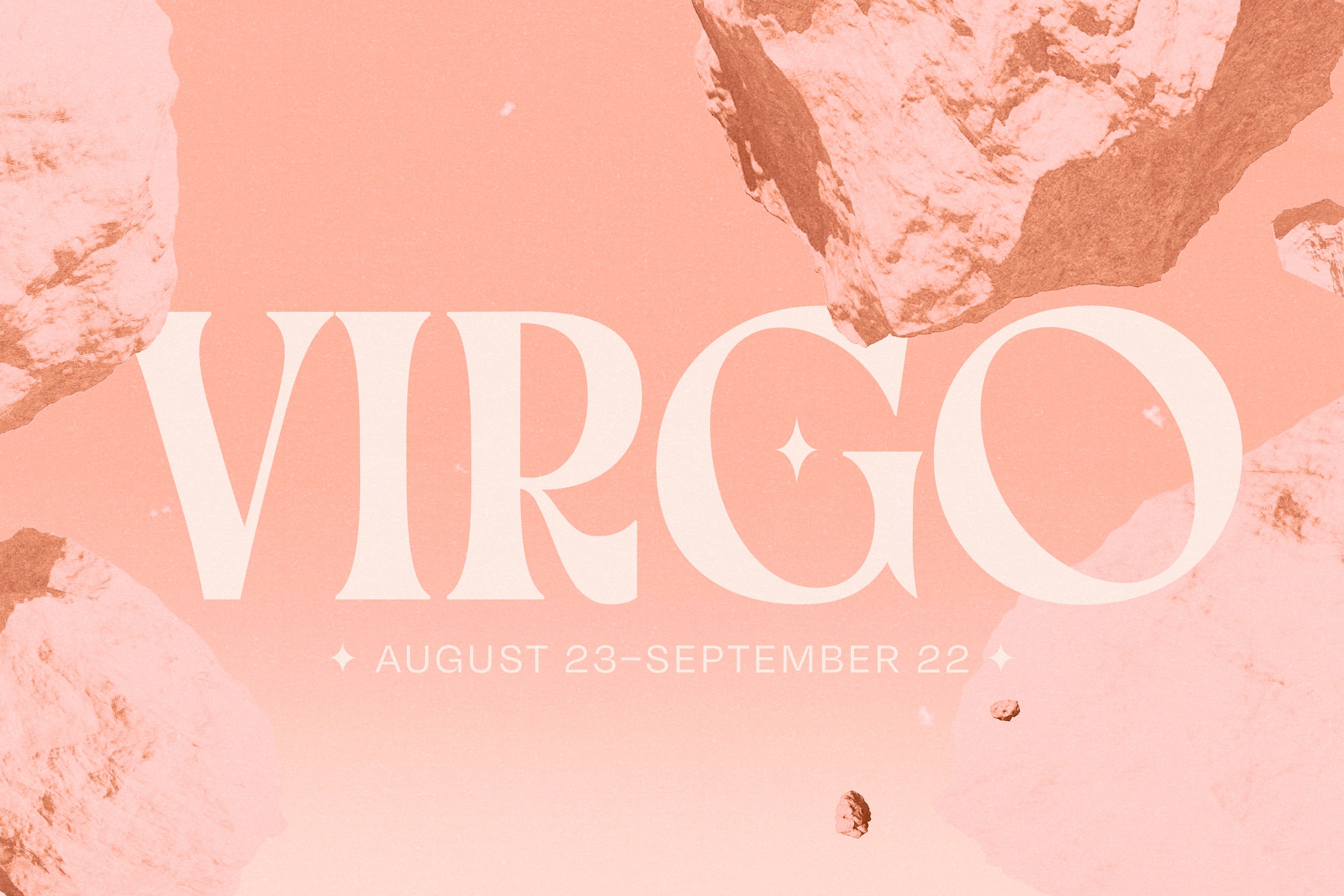 The word 'Virgo' floating over outer space