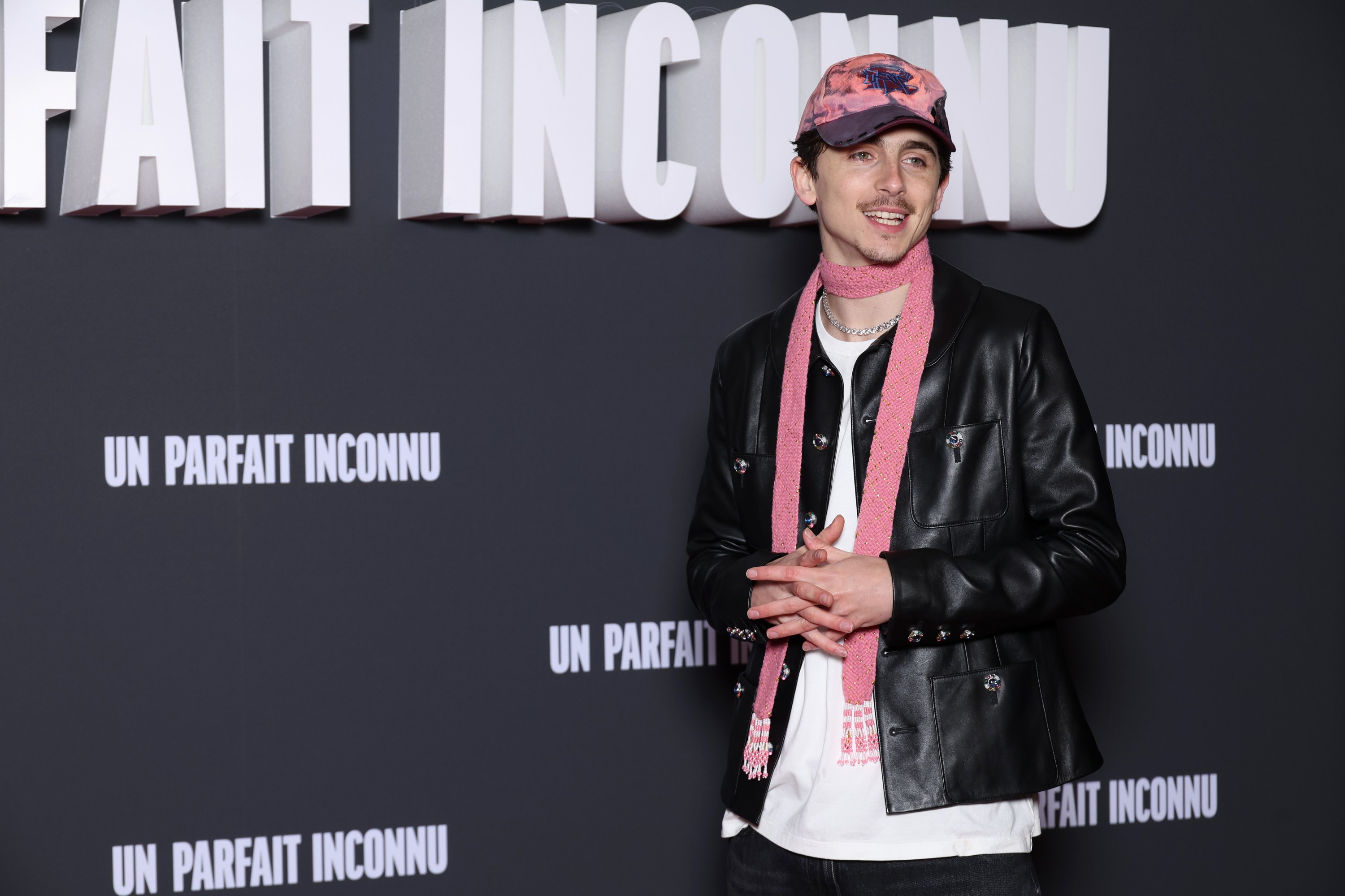 Timothée Chalamet attends the "Un Parfait Inconnu - A Complete Unknown" Premiere at Le Grand Rex on January 15, 2025 in Paris, France.