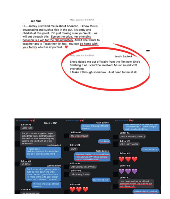 Justin Baldoni texts