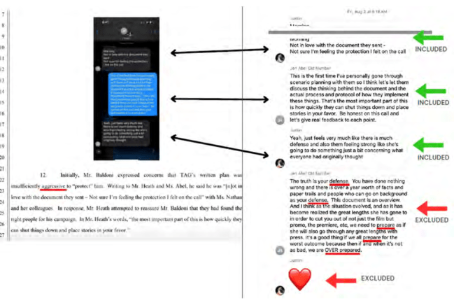 Justin Baldoni Texts