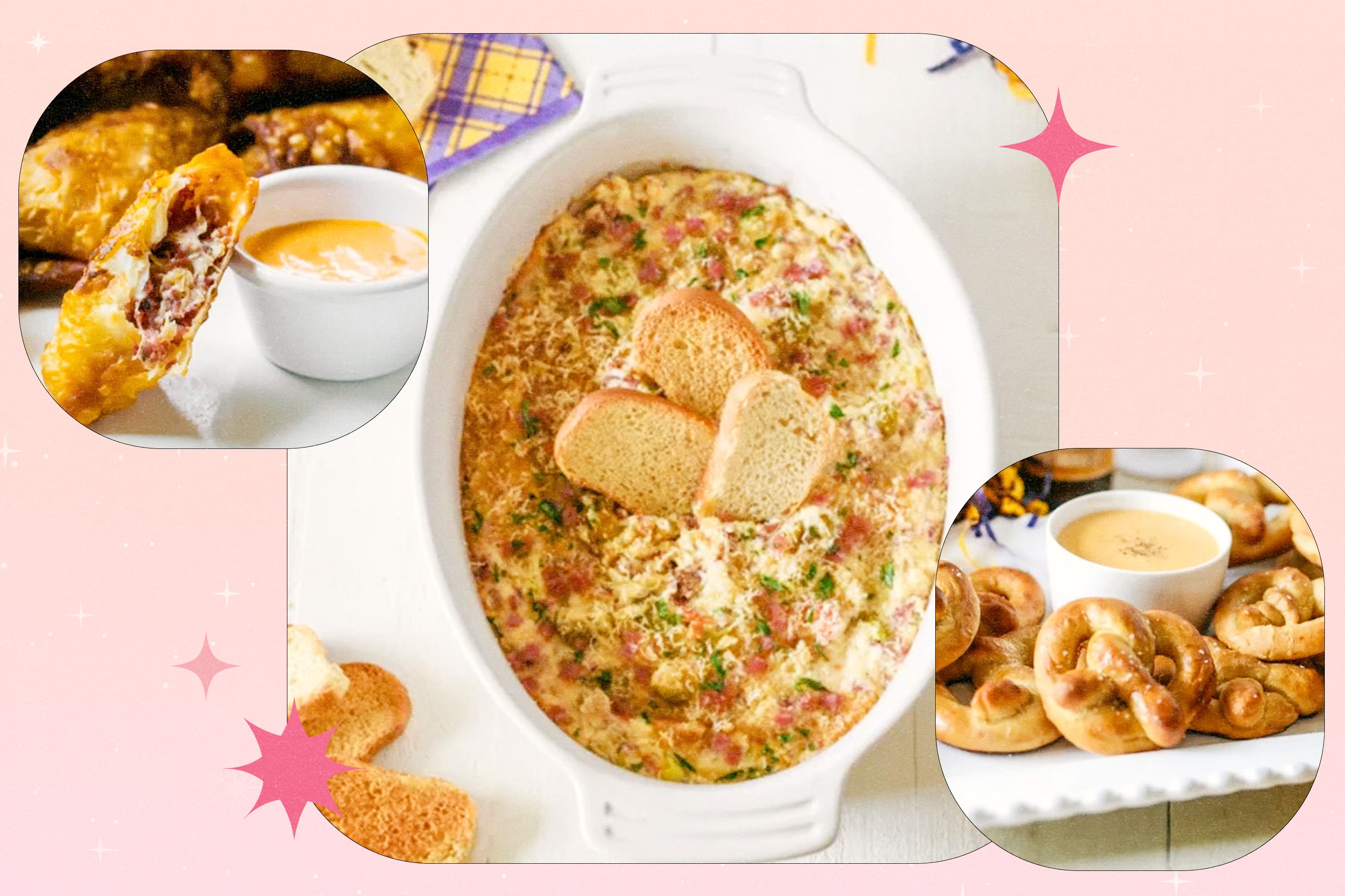 A collage of various foods