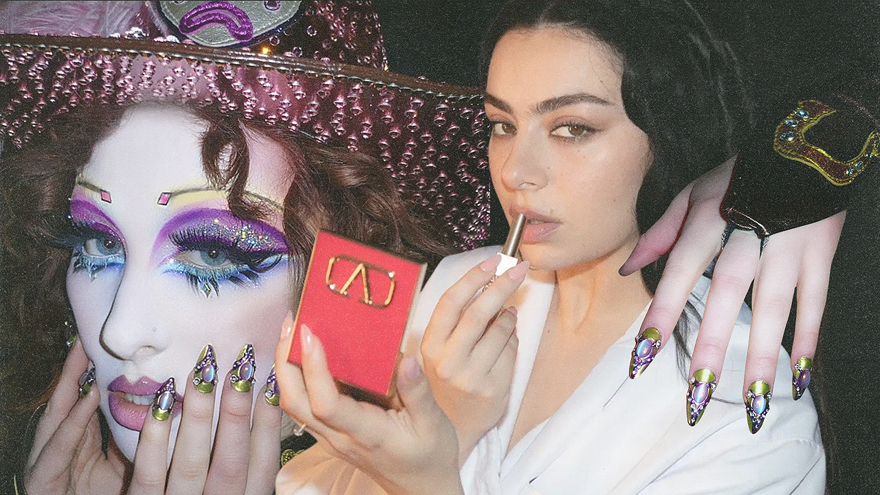 Chappell Roan and Charli xcx's 2025 Grammy Nails.