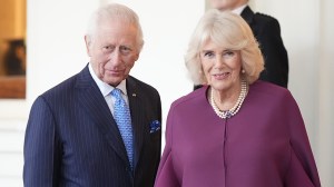 LONDON,  UNITED KINGDOM - DECEMBER 4: King Charles III and Queen Camilla formally bid farewell to the Emir of Qatar Sheikh Tamim bin Hamad Al Thani and his wife Sheikha Jawaher as they leave Buckingham Palace, during day two of The Amir of the State of Qatar state visit to the United Kingdom on December 4, 2024 in London, United Kingdom. His Highness Sheikh Tamim bin Hamad Al Thani, Amir of the State of Qatar, accompanied by Her Highness Sheikha Jawaher bint Hamad bin Suhaim Al Thani, will hold a number of engagements with The Prince and Princess of Wales and The King and Queen.