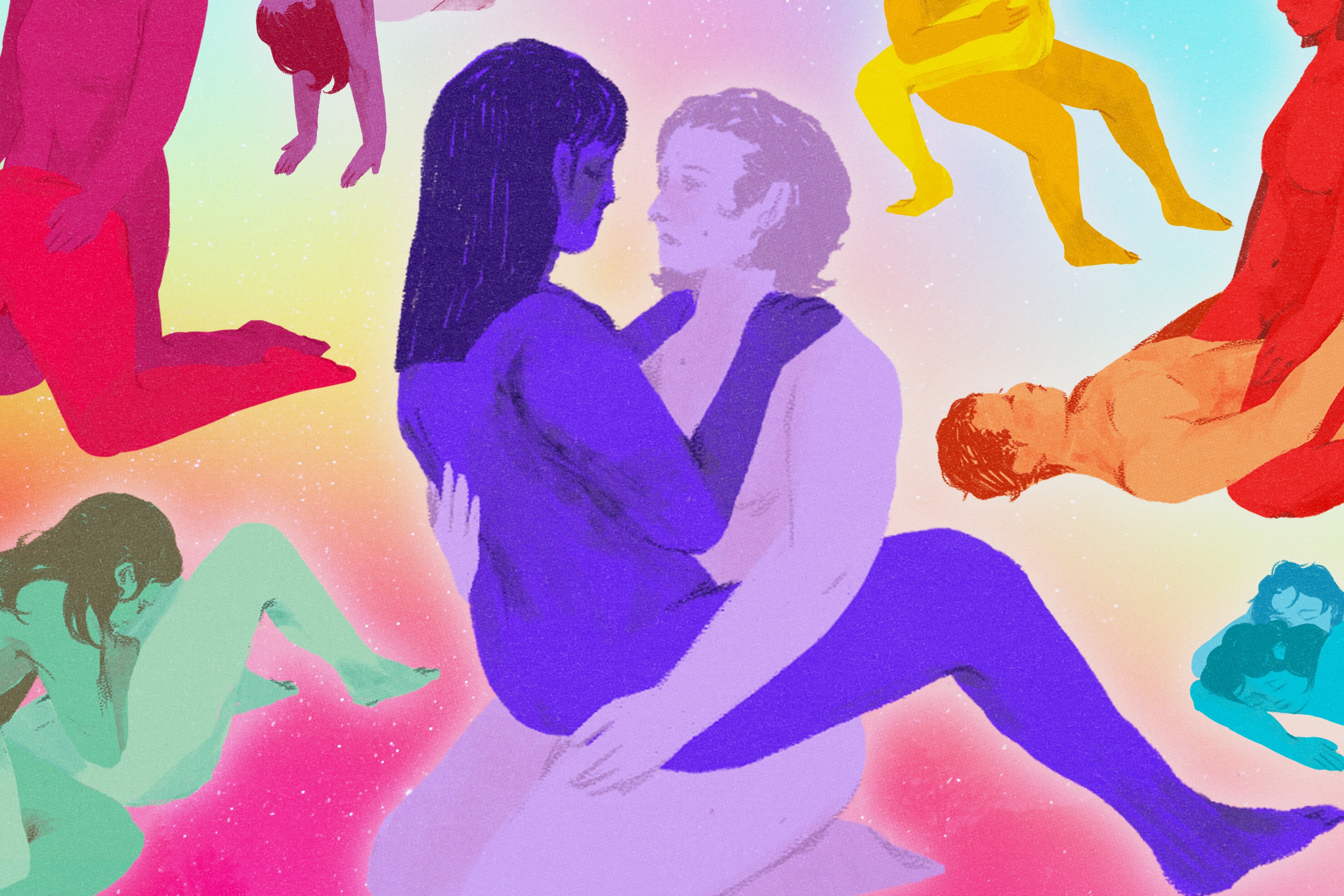 A collage of various sex positions.