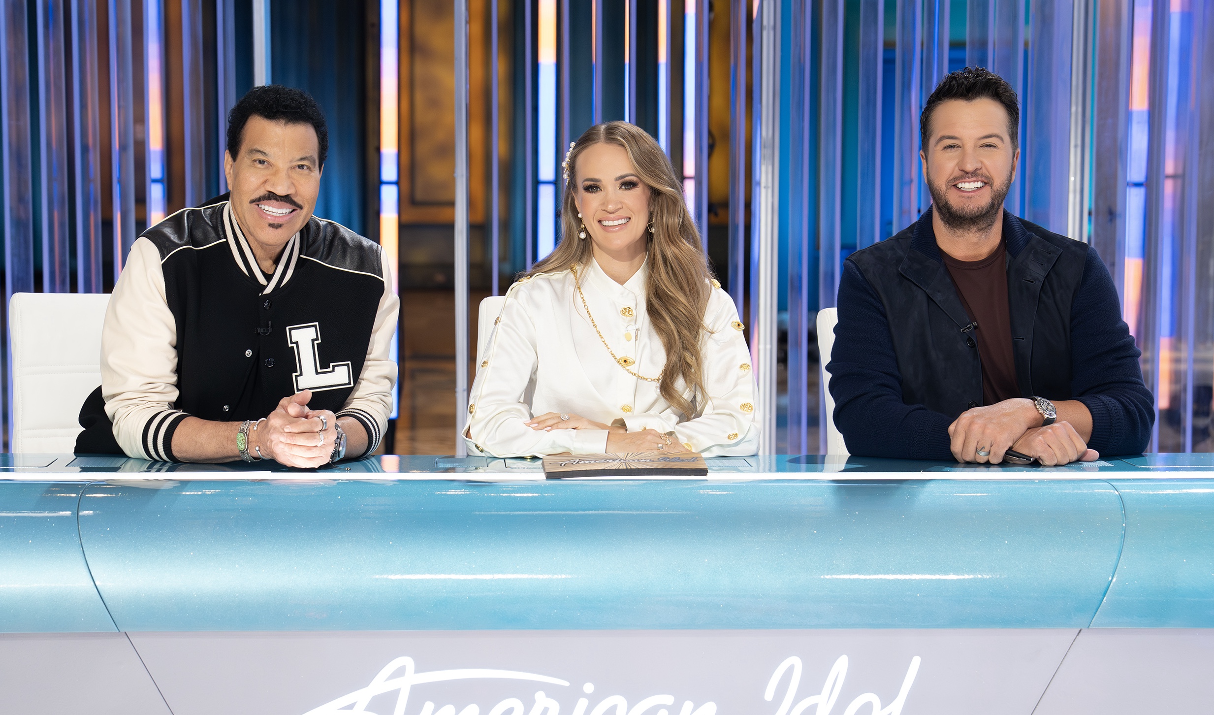 AMERICAN IDOL - “901 (Auditions)” - Luke, Lionel, Carrie and Ryan welcome the newest class of hopefuls to Idol University in Nashville, where future stars take their first steps toward becoming the next American Idol. MONDAY, JAN. 26 (8:00-10:00 p.m. EST) on ABC. (Disney/Eric McCandless) 
LIONEL RICHIE, CARRIE UNDERWOOD, LUKE BRYAN