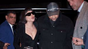 Lady Gaga and Michael Polansky are seen on March 09, 2025 in New York City.