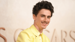 Timothée Chalamet at the 2025 Oscars