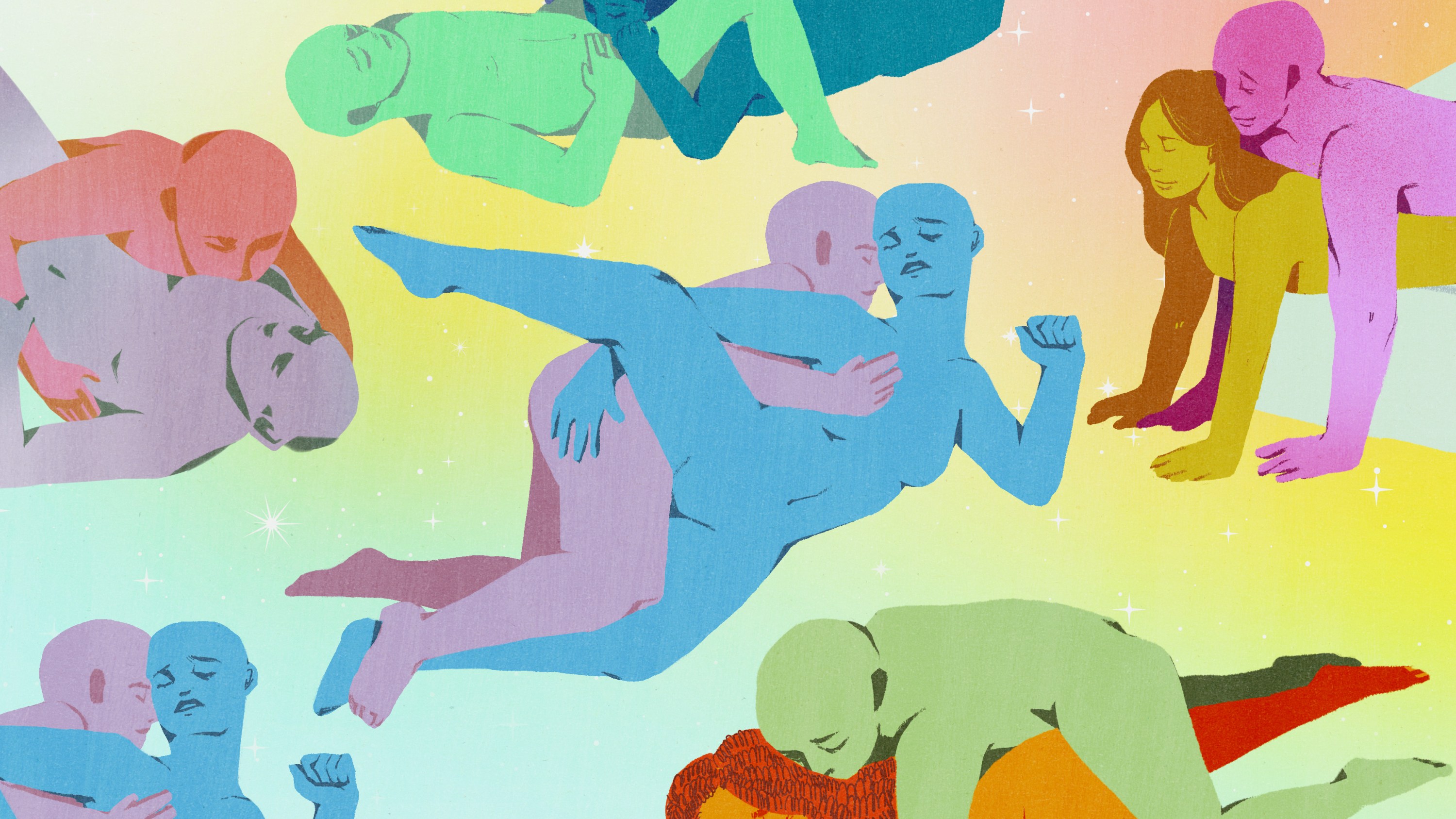 A collage of various sex positions.