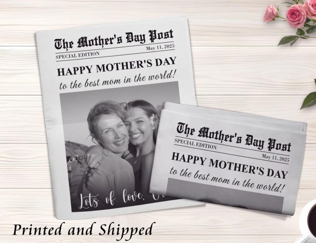 A newspaper titled 'The Mother's Day Post'