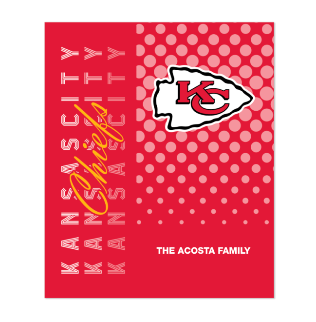 NFL Personalized Sherpa Fleece Blanket