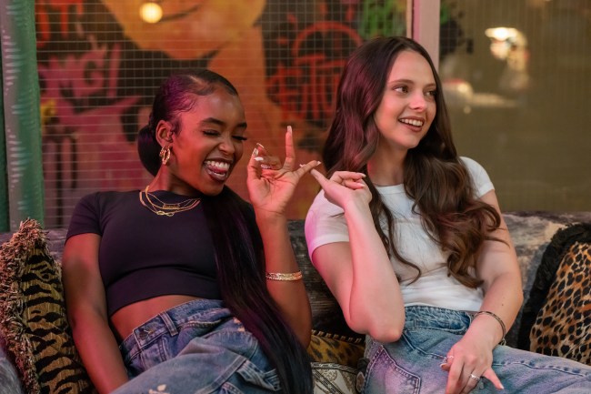 FOREVER. (L to R) Lovie Simone as Keisha Clark and Ali Gallo as Chloe in Episode 108 of Forever.