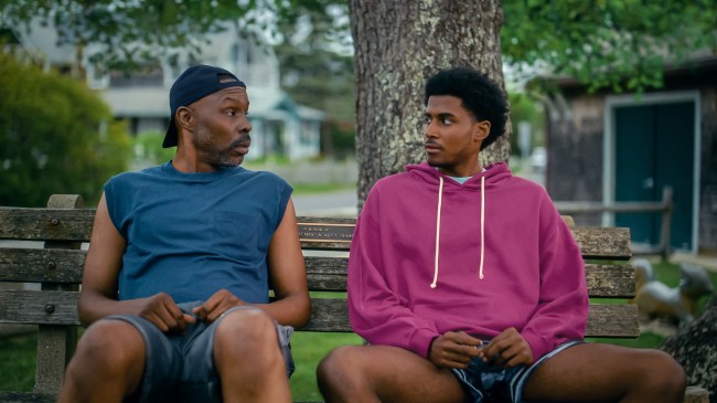 FOREVER. (L to R) Wood Harris as Eric and Michael Cooper Jr. as Justin Edwards in Episode 105 of Forever