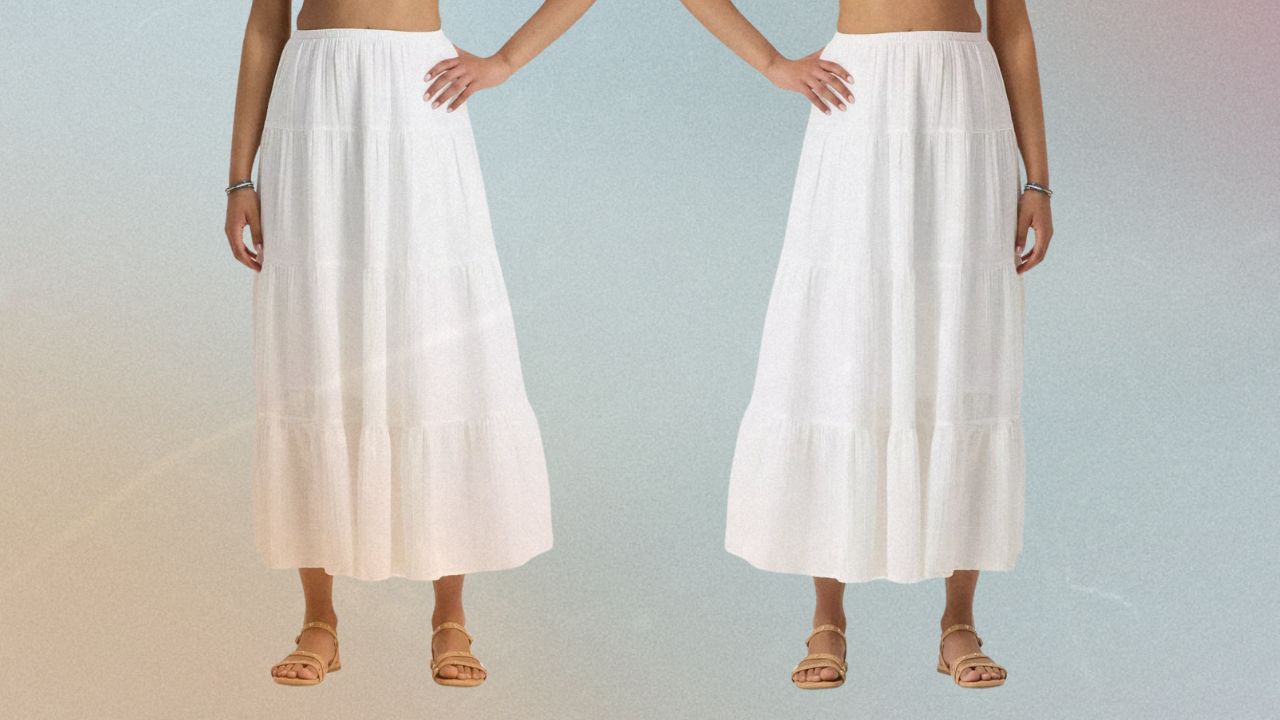 Aritzia White Maxi Skirt Dupe