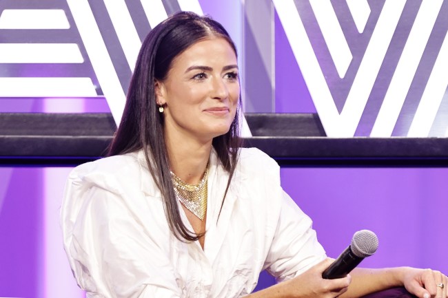 LAS VEGAS, NEVADA - NOVEMBER 05: BRAVOCON -- “Below Deck Crew Presented by Hilton" Panel from Caesars Forum in Las Vegas, NV on Sunday, November 5, 2023 -- Pictured: Aesha Scott