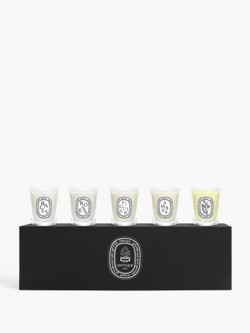 Set of 5 miniature iconic candles