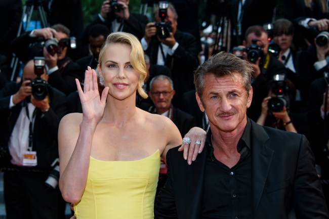 CANNES, FRANCE - MAY 14:  Actors Sean Penn and Charlize Theron attend the premiere of "Mad Max: Fury Road" during the 68th annual Cannes Film Festival on May 14, 2015 in Cannes, France.