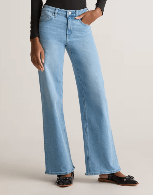 Quince Bella Stretch Wide Leg Jeans