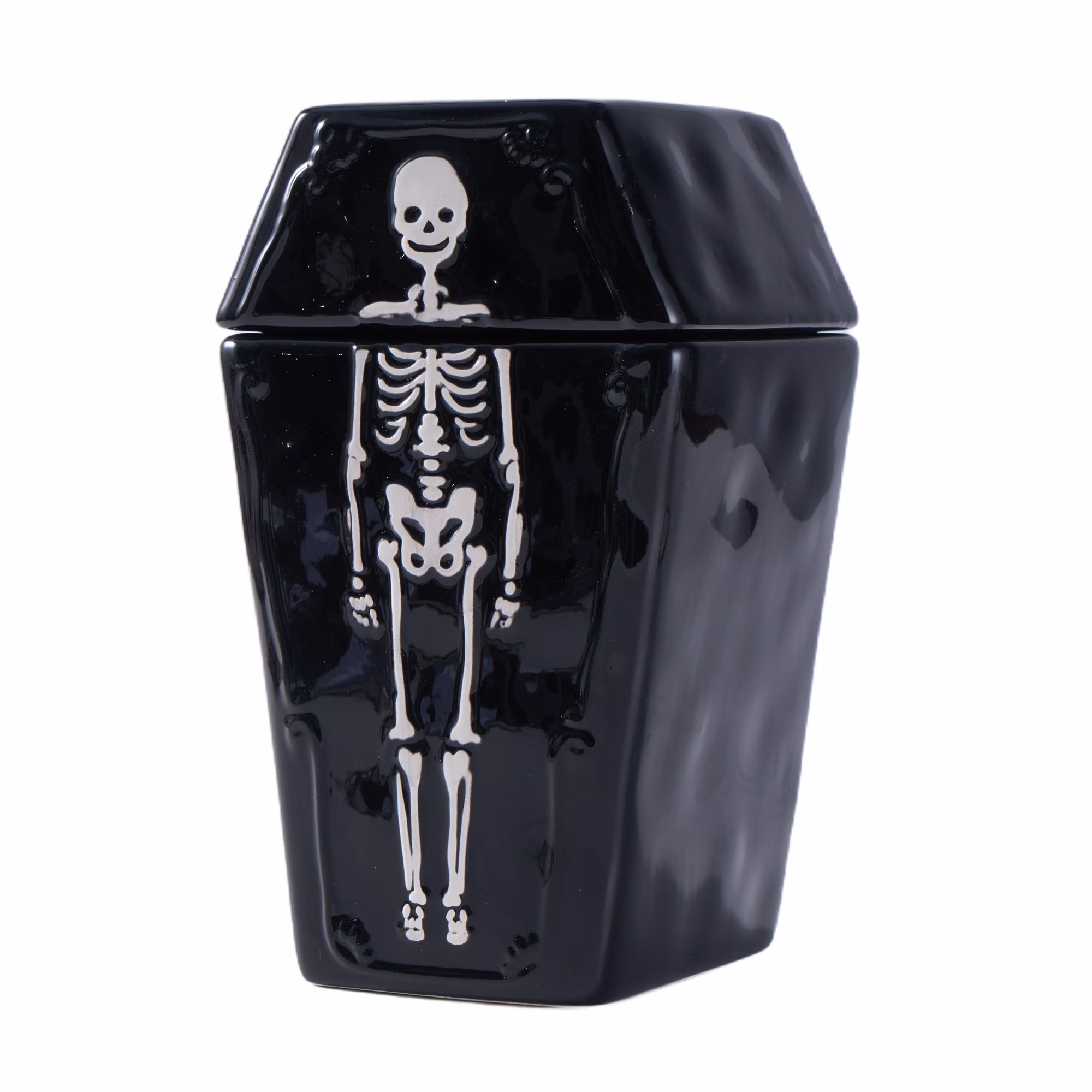 Halloween Earthenware Coffin Treat Jar