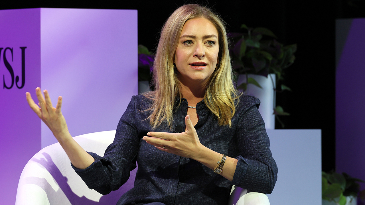 NEW YORK, NEW YORK - MAY 21: Whitney Wolfe Herd, Founder and Executive Chair, Bumble speaks onstage during The Wall Street Journal's Future of Everything Festival at Spring Studios on May 21, 2024 in New York City.