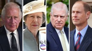 King Charles, Princess Anne, Prince Andrew, Prince Edward