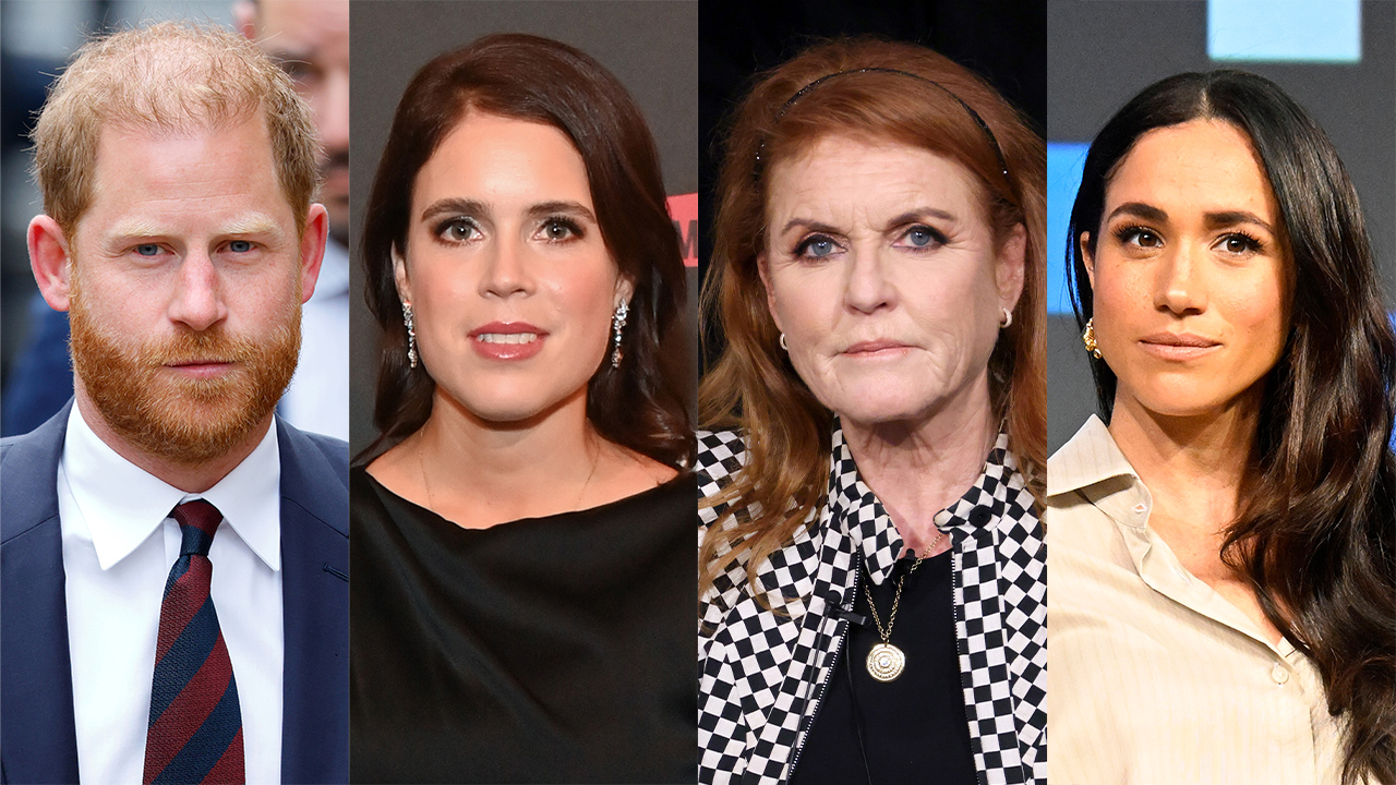 Prince Harry, Princess Eugenie, Sarah Ferguson, Meghan Markle