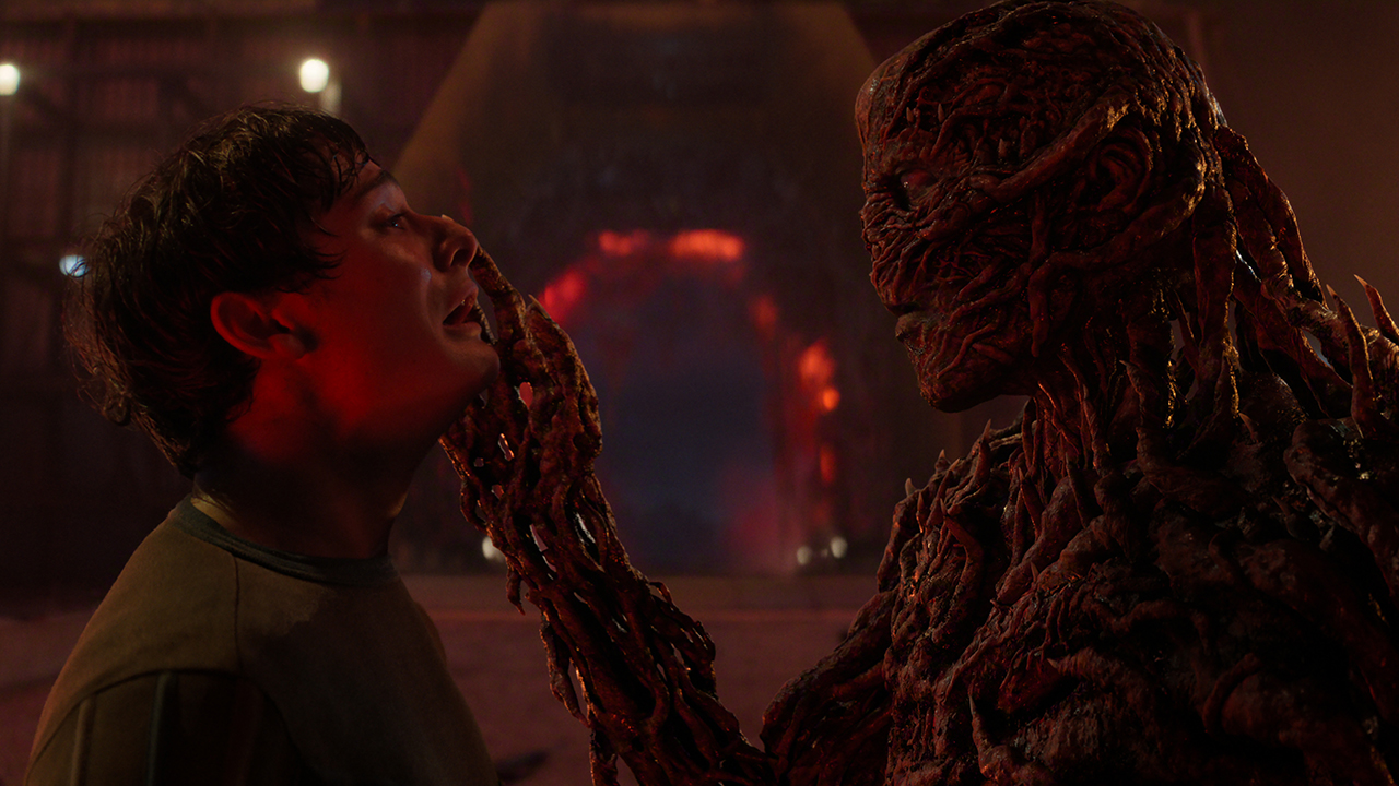 STRANGER THINGS: SEASON 5. (L to R) Noah Schnapp as Will Byers and Jamie Campbell Bower as Vecna in Stranger Things: Season 5. Cr. COURTESY OF NETFLIX © 2025