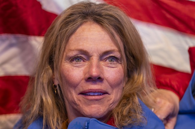 SAALBACH, AUSTRIA - FEBRUARY 11: Eileen Shiffrin of United States of America during the Audi FIS Alpine World Ski Championships - Women's Team Combined - winners ceremony at Saalbach on February11, 2025 at Saalbach, Austria, Salzburg.