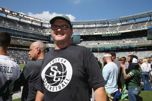 EAST RUTHERFORD, NJ - SEPTEMBER 16:  Michael Darnold, father of New York Jets Quarterback Sam Darnold, attends the Miami Dolphins vs New York Jets game at MetLife Stadium on September 16, 2018 in East Rutherford, New Jersey.