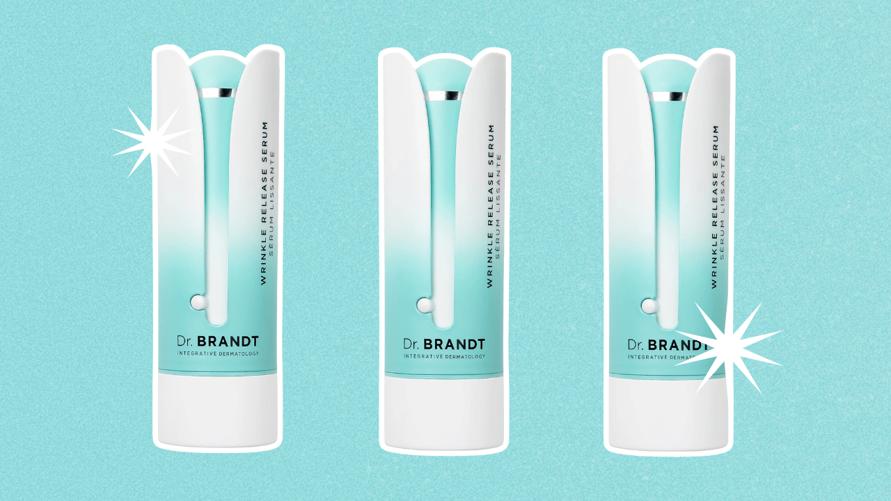 A teal background with three serum bottles.